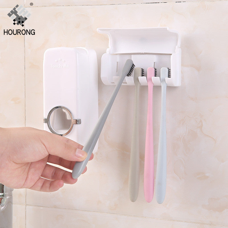 Automatic Toothpaste Dispenser Toothbrush Holder