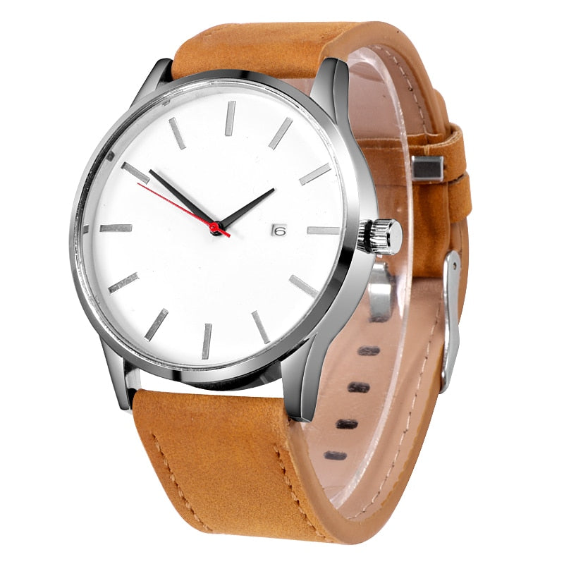 Leather Watch Men Casual Wristwatch