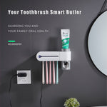 ONEUP Antibacteria Ultraviolet Toothbrush Holder & Automatic Toothpaste Dispenser