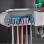 ONEUP Antibacteria Ultraviolet Toothbrush Holder & Automatic Toothpaste Dispenser