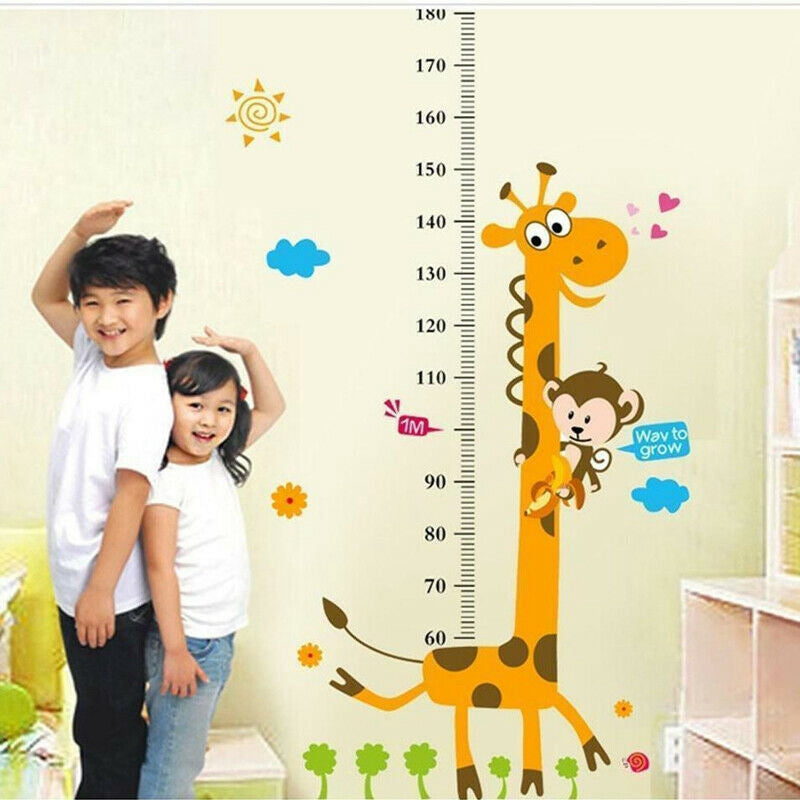 Removable Height Chart Wall For Kids Rooms