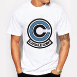 CAPSULE CORP Logo Mens Casual Tee