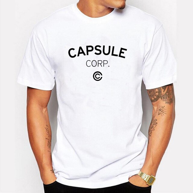 CAPSULE CORP Logo Mens Casual Tee