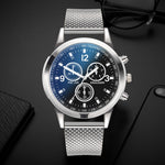 Stainless Steel Dial Casual Bracele Mens Watch