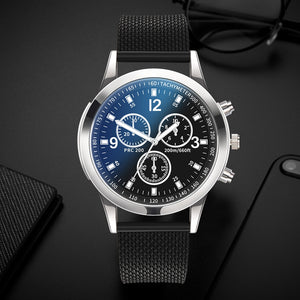 Stainless Steel Dial Casual Bracele Mens Watch