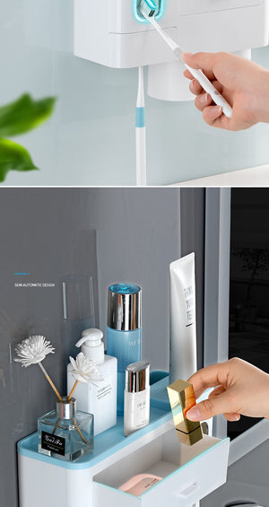 Automatic Toothpaste Dispenser - Wall Mount Rack