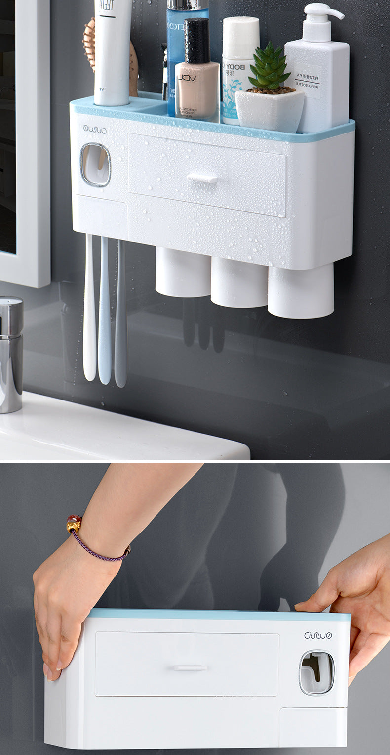 Automatic Toothpaste Dispenser - Wall Mount Rack