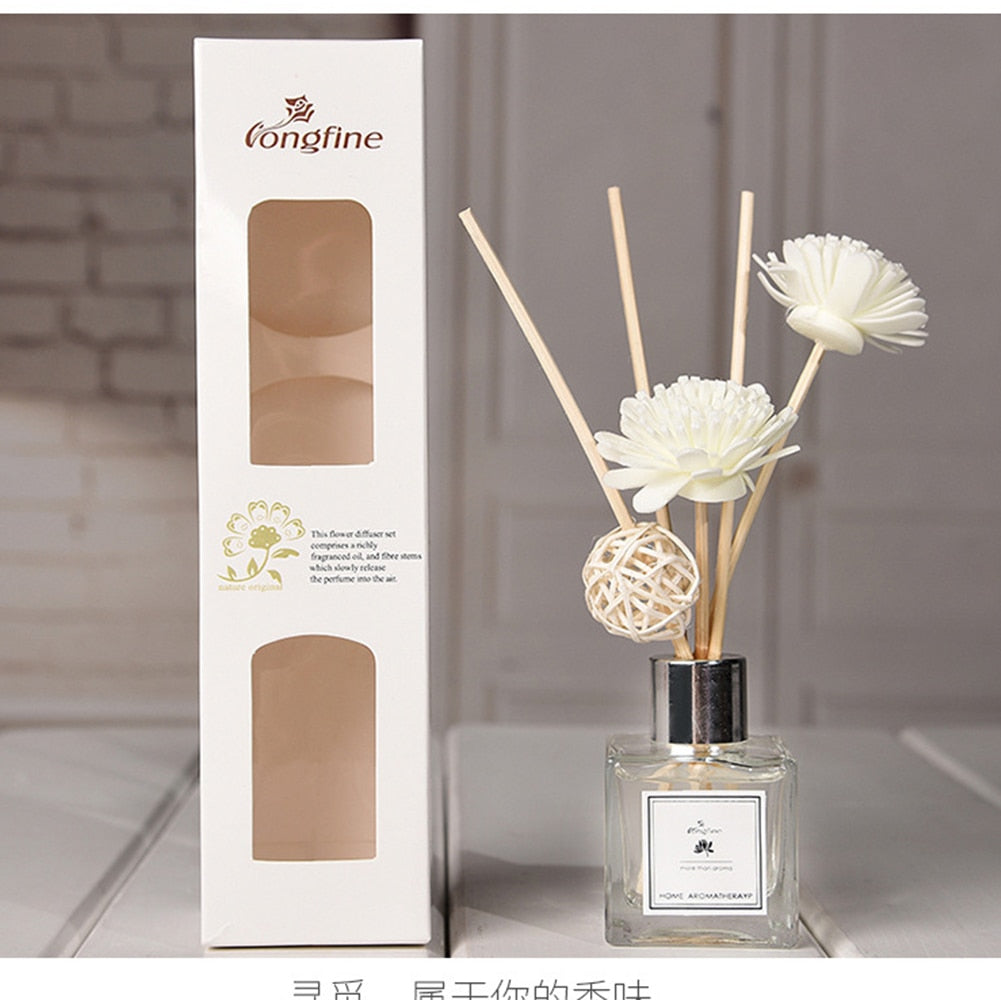 Aroma Diffuser Set Rattan Sticks Purifying Air Fragrance