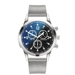 Stainless Steel Dial Casual Bracele Mens Watch