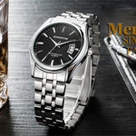 Men's Casual Quartz Watch silver