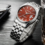 Men's Casual Quartz Watch silver