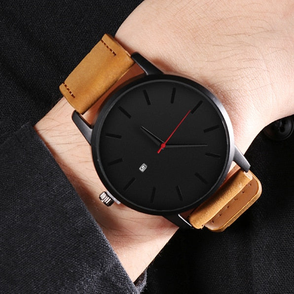 Leather Watch Men Casual Wristwatch