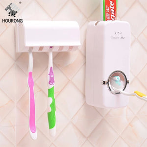 Automatic Toothpaste Dispenser Toothbrush Holder