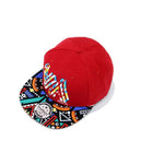 Colorful Graffiti Totem Flat Snapback