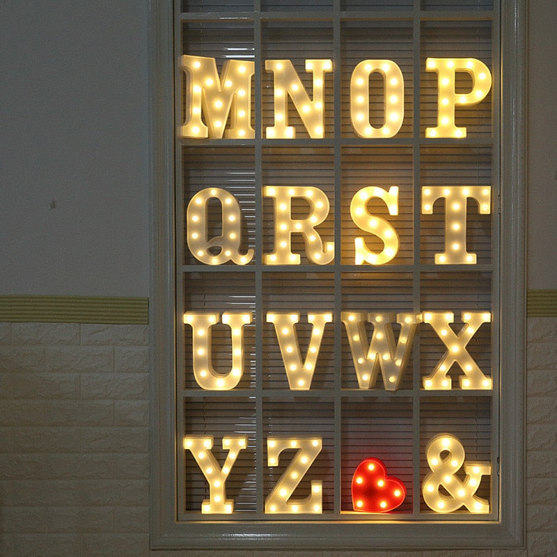 LED Alphabet letters