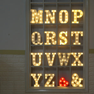 LED Alphabet letters