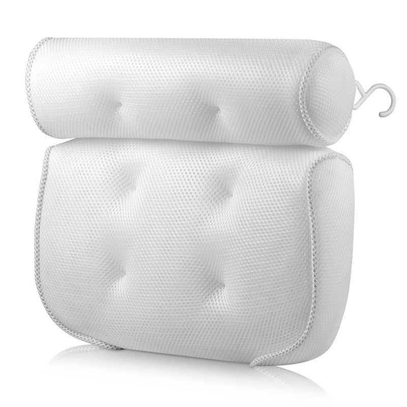 SPA Bath Pillow with Suction Cups Neck and Back Support