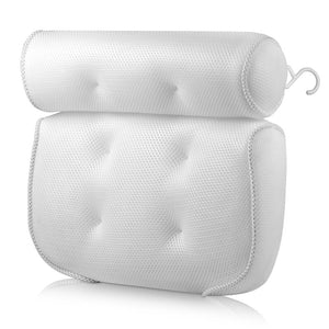 SPA Bath Pillow with Suction Cups Neck and Back Support