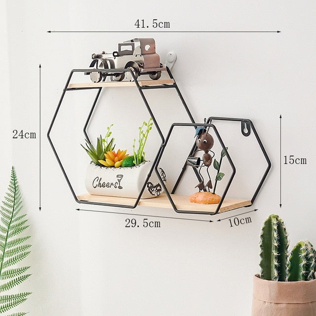 Wooden Storage Racks For Hanging Decor