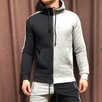 Mens Half Black Half White Men's Full Tracksuit