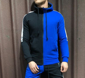 Mens Half Black Half White Men's Full Tracksuit