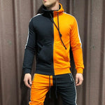 Mens Half Black Half White Men's Full Tracksuit