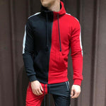 Mens Half Black Half White Men's Full Tracksuit