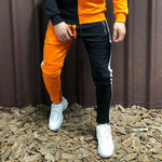 Mens Half Black Half White Men's Full Tracksuit