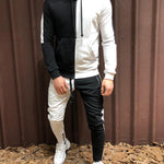 Mens Half Black Half White Men's Full Tracksuit