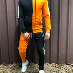 Mens Half Black Half White Men's Full Tracksuit