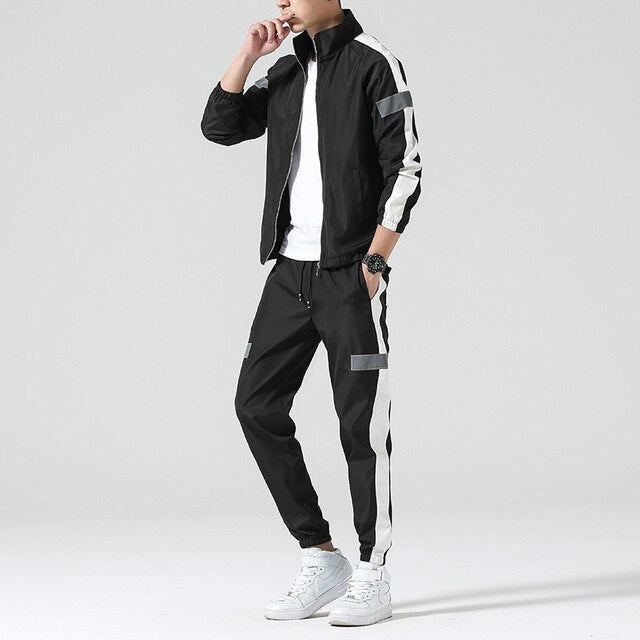 Mens Patchwork Full Tracksuit