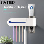 ONEUP Antibacteria Ultraviolet Toothbrush Holder & Automatic Toothpaste Dispenser