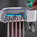 ONEUP Antibacteria Ultraviolet Toothbrush Holder & Automatic Toothpaste Dispenser