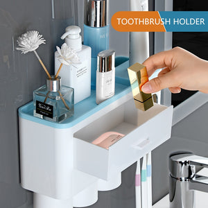 Automatic Toothpaste Dispenser - Wall Mount Rack